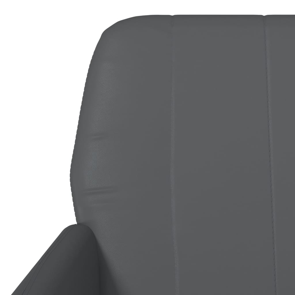 Fauteuil 61x78x80 cm kunstleer grijs is nu te koop bij PeponiXL, paradijselijk wonen!