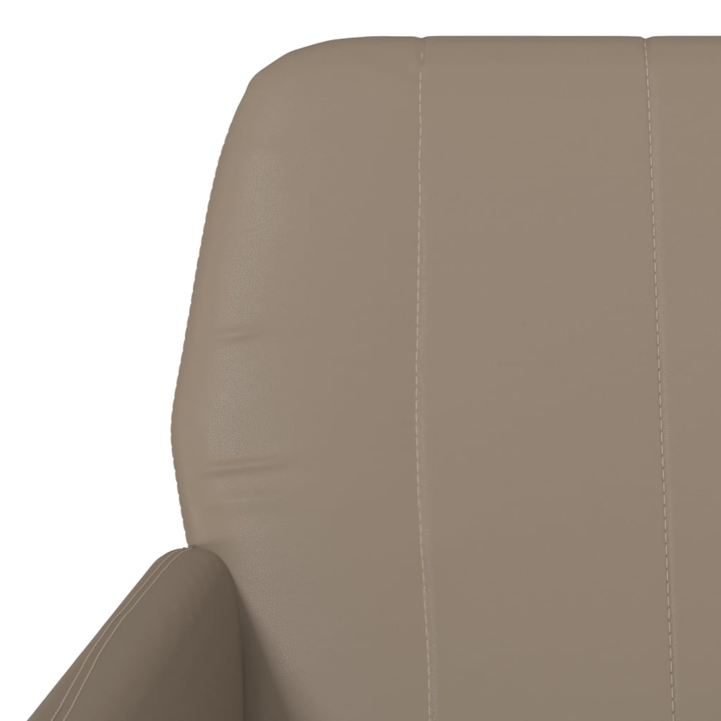Fauteuil 61x78x80 cm kunstleer cappuccinokleurig is nu te koop bij PeponiXL, paradijselijk wonen!