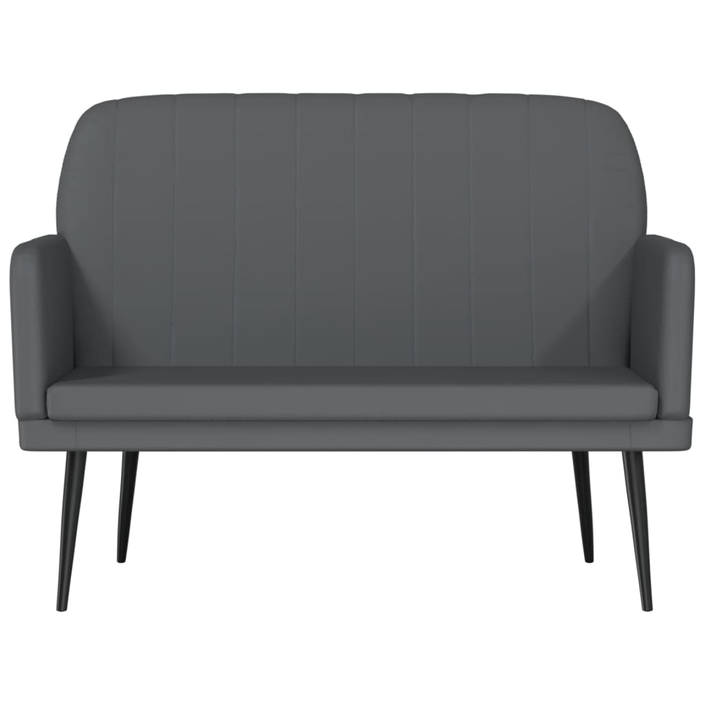 Bankje 107x80x81 cm kunstleer grijs is nu te koop bij PeponiXL, paradijselijk wonen!