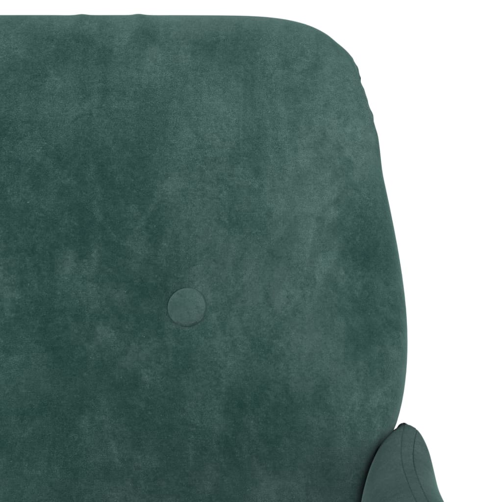 Fauteuil 62x79x79 cm fluweel donkergroen is nu te koop bij PeponiXL, paradijselijk wonen!
