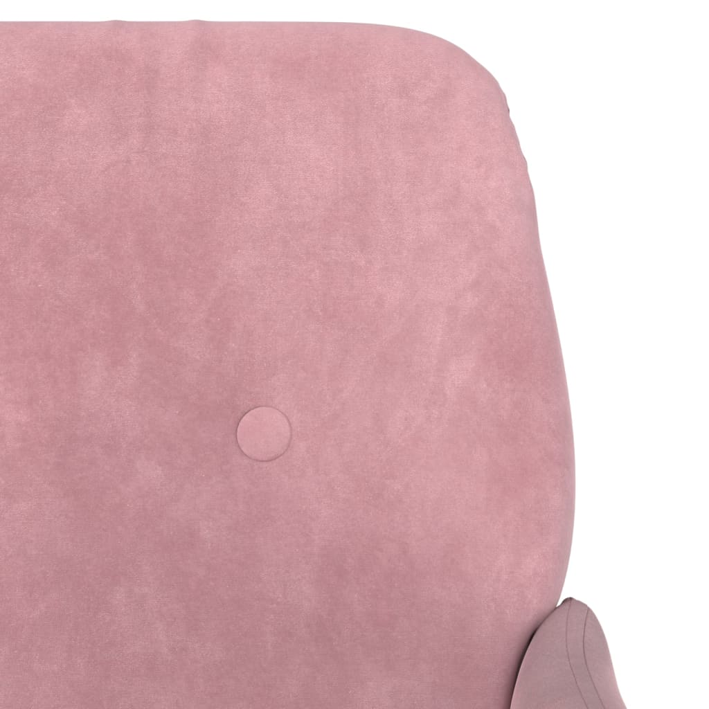 Fauteuil 62x79x79 cm fluweel roze is nu te koop bij PeponiXL, paradijselijk wonen!