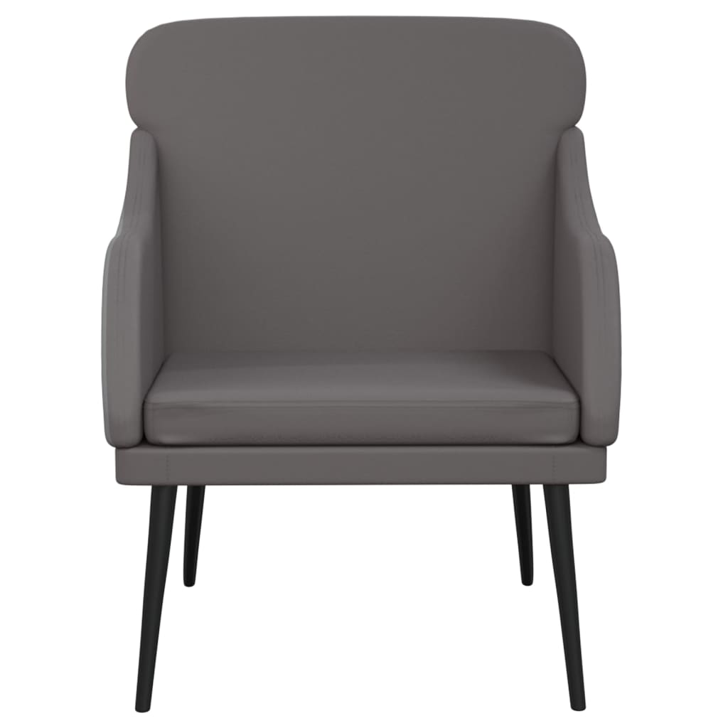 Fauteuil 63x76x80 cm kunstleer grijs is nu te koop bij PeponiXL, paradijselijk wonen!