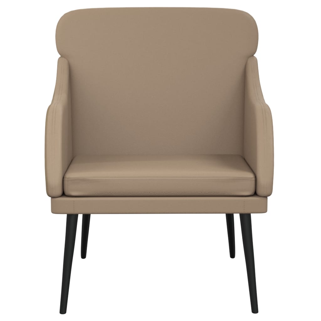 Fauteuil 63x76x80 cm kunstleer cappuccinokleurig is nu te koop bij PeponiXL, paradijselijk wonen!