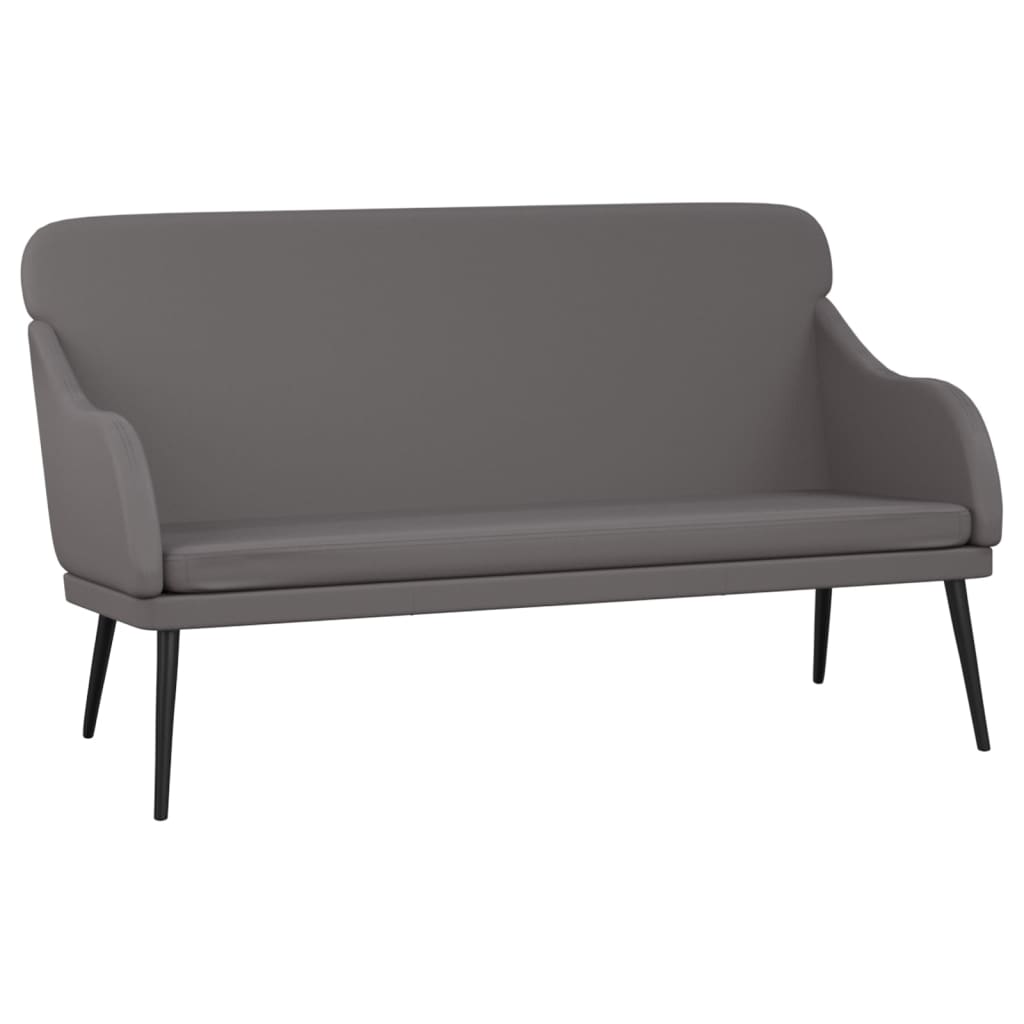 Bankje 110x76x80 cm kunstleer grijs is nu te koop bij PeponiXL, paradijselijk wonen!