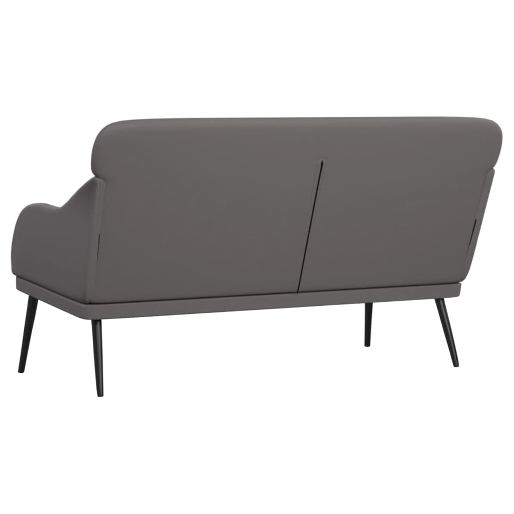 Bankje 110x76x80 cm kunstleer grijs is nu te koop bij PeponiXL, paradijselijk wonen!