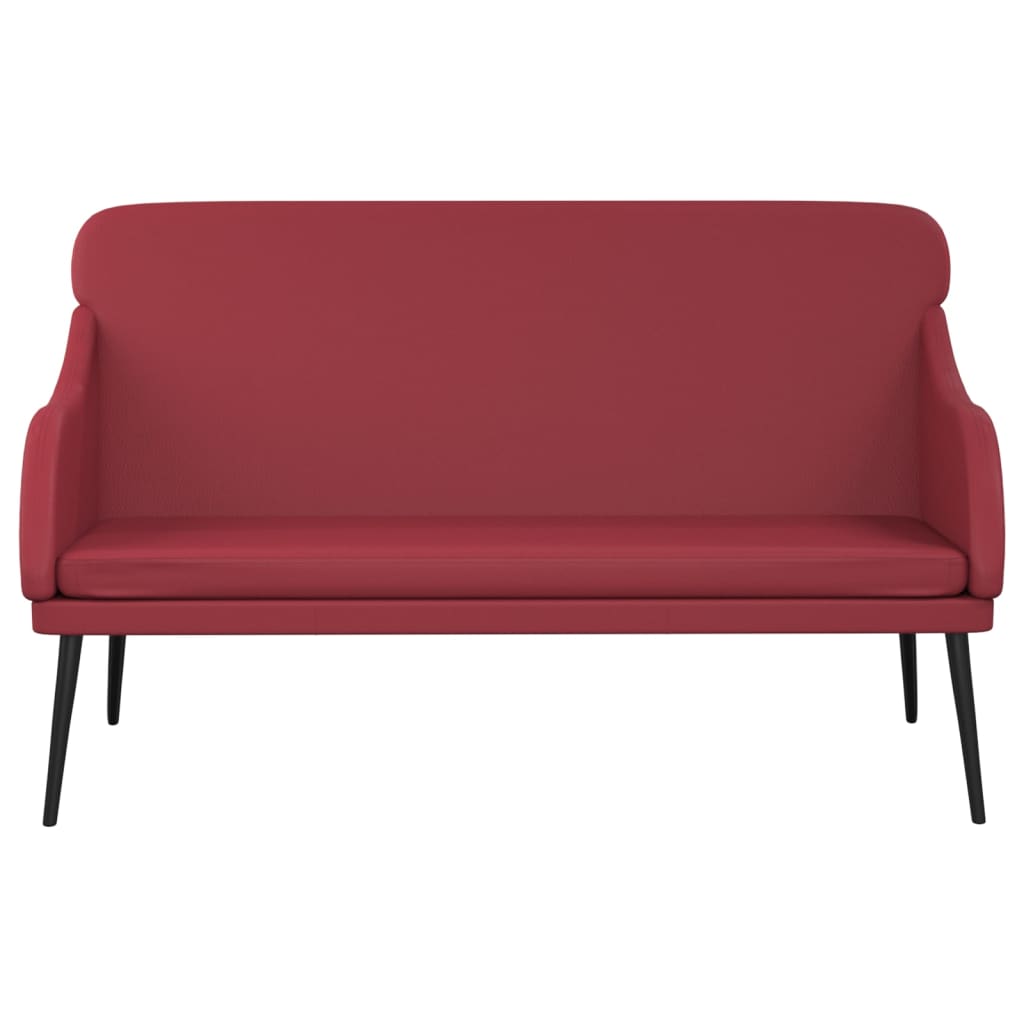 Bankje 110x76x80 cm kunstleer wijnrood is nu te koop bij PeponiXL, paradijselijk wonen!