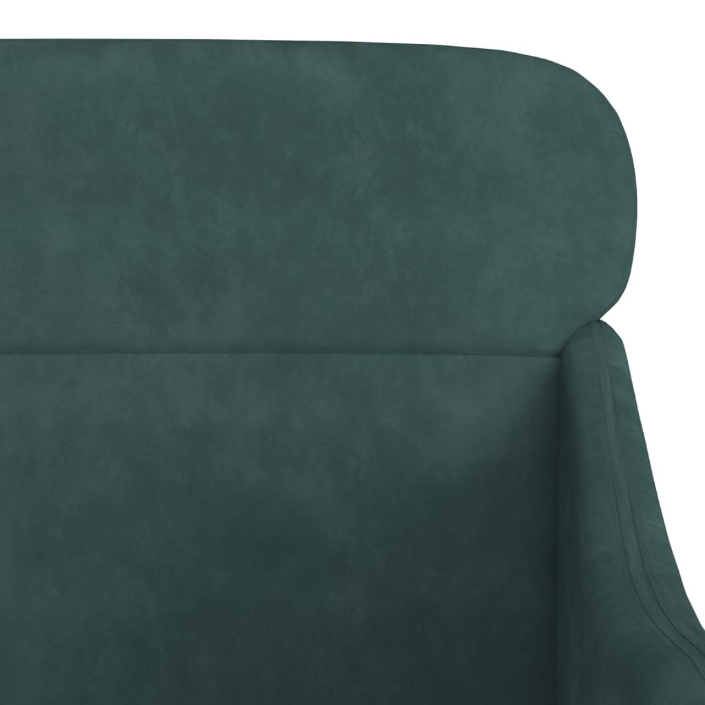 Fauteuil 63x76x80 cm fluweel donkergroen is nu te koop bij PeponiXL, paradijselijk wonen!