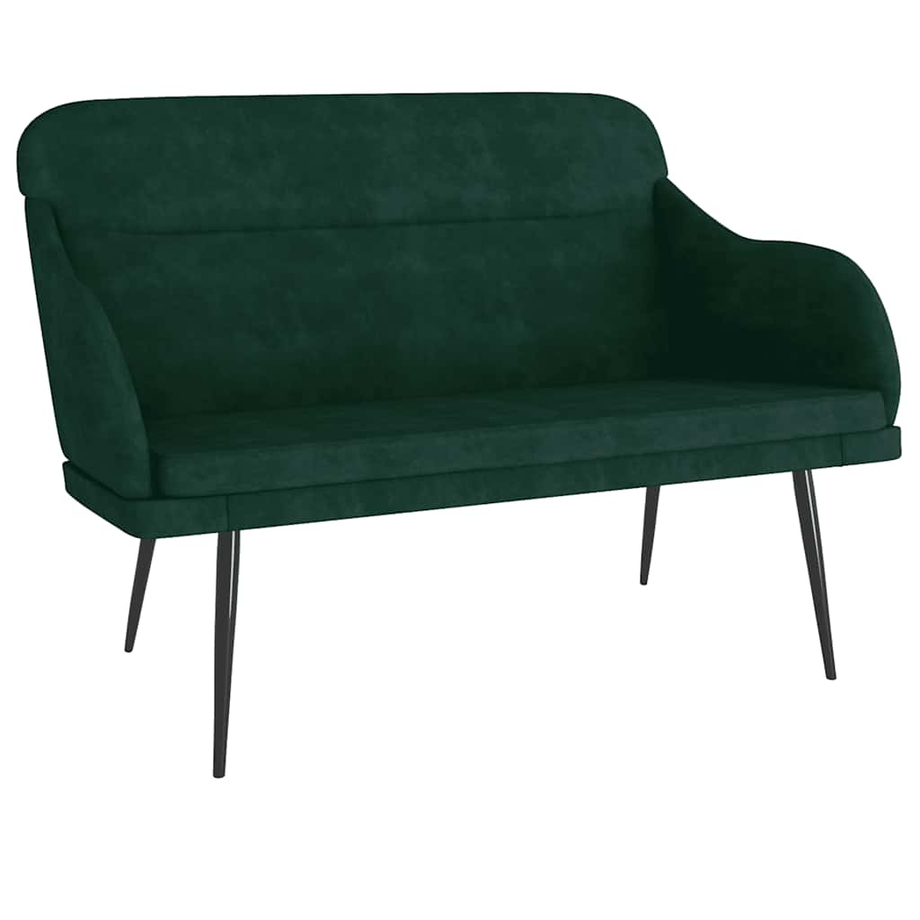 Bankje 110x76x80 cm fluweel donkergroen is nu te koop bij PeponiXL, paradijselijk wonen!