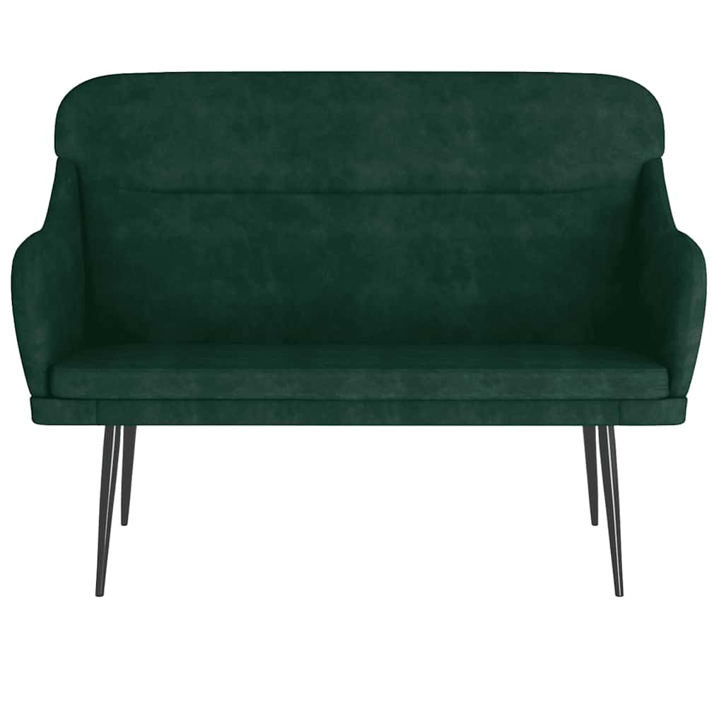 Bankje 110x76x80 cm fluweel donkergroen is nu te koop bij PeponiXL, paradijselijk wonen!