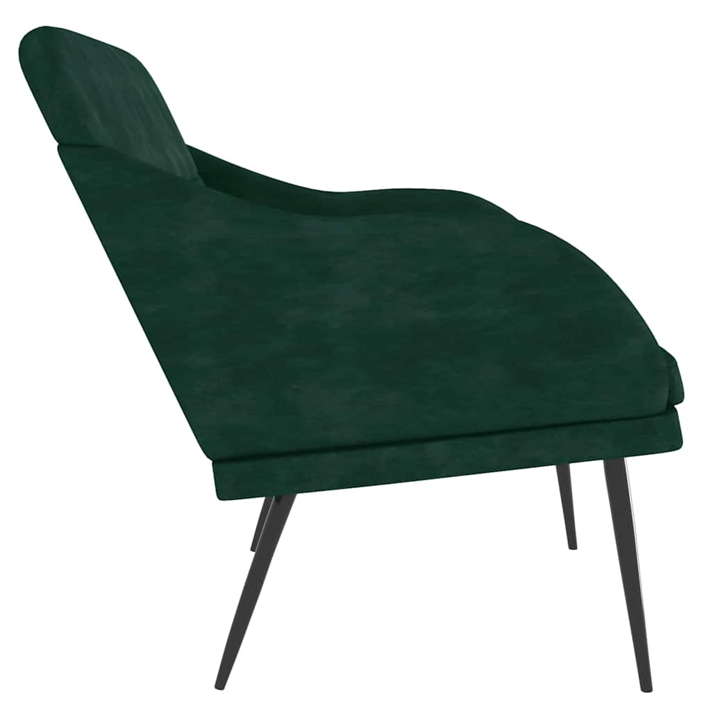 Bankje 110x76x80 cm fluweel donkergroen is nu te koop bij PeponiXL, paradijselijk wonen!