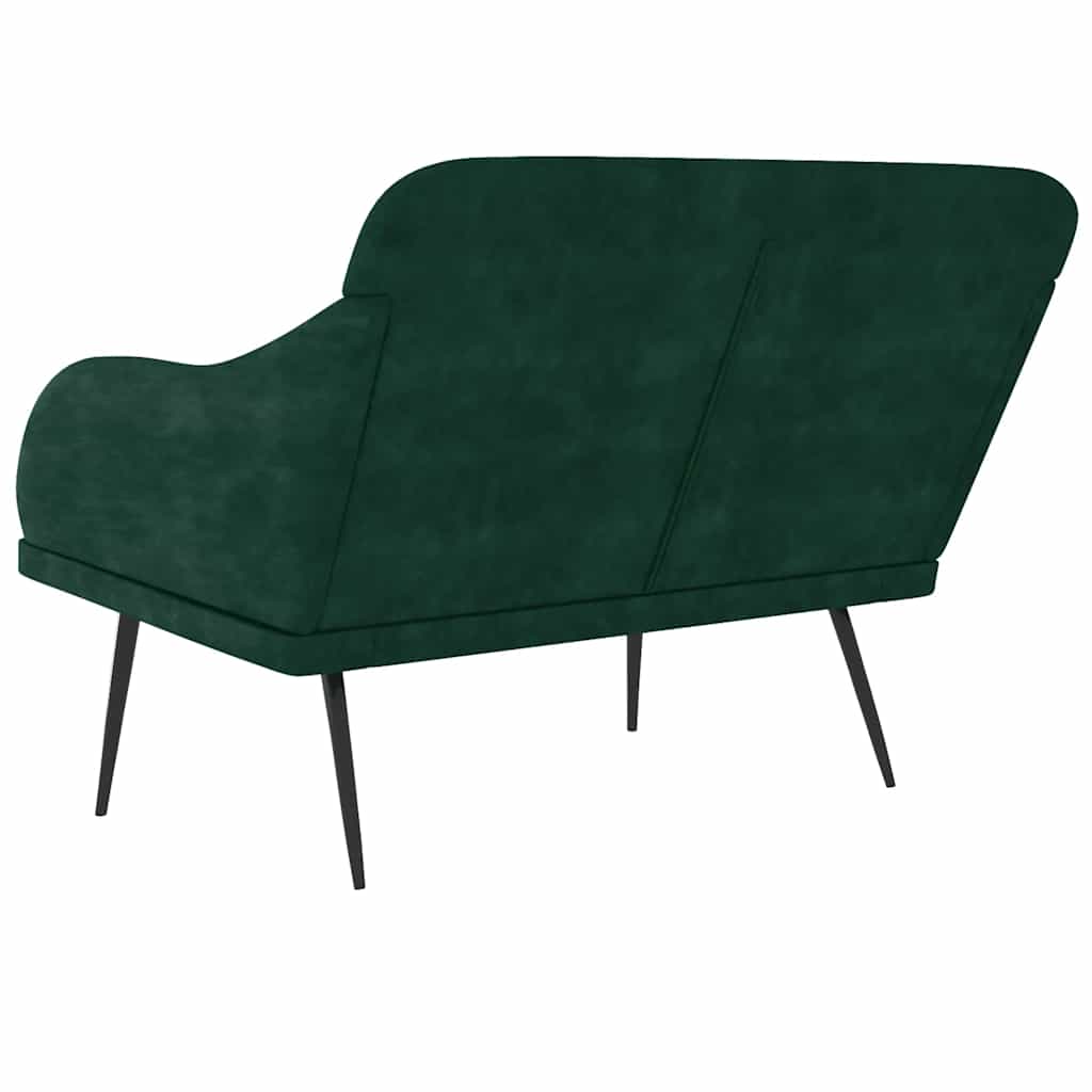 Bankje 110x76x80 cm fluweel donkergroen is nu te koop bij PeponiXL, paradijselijk wonen!