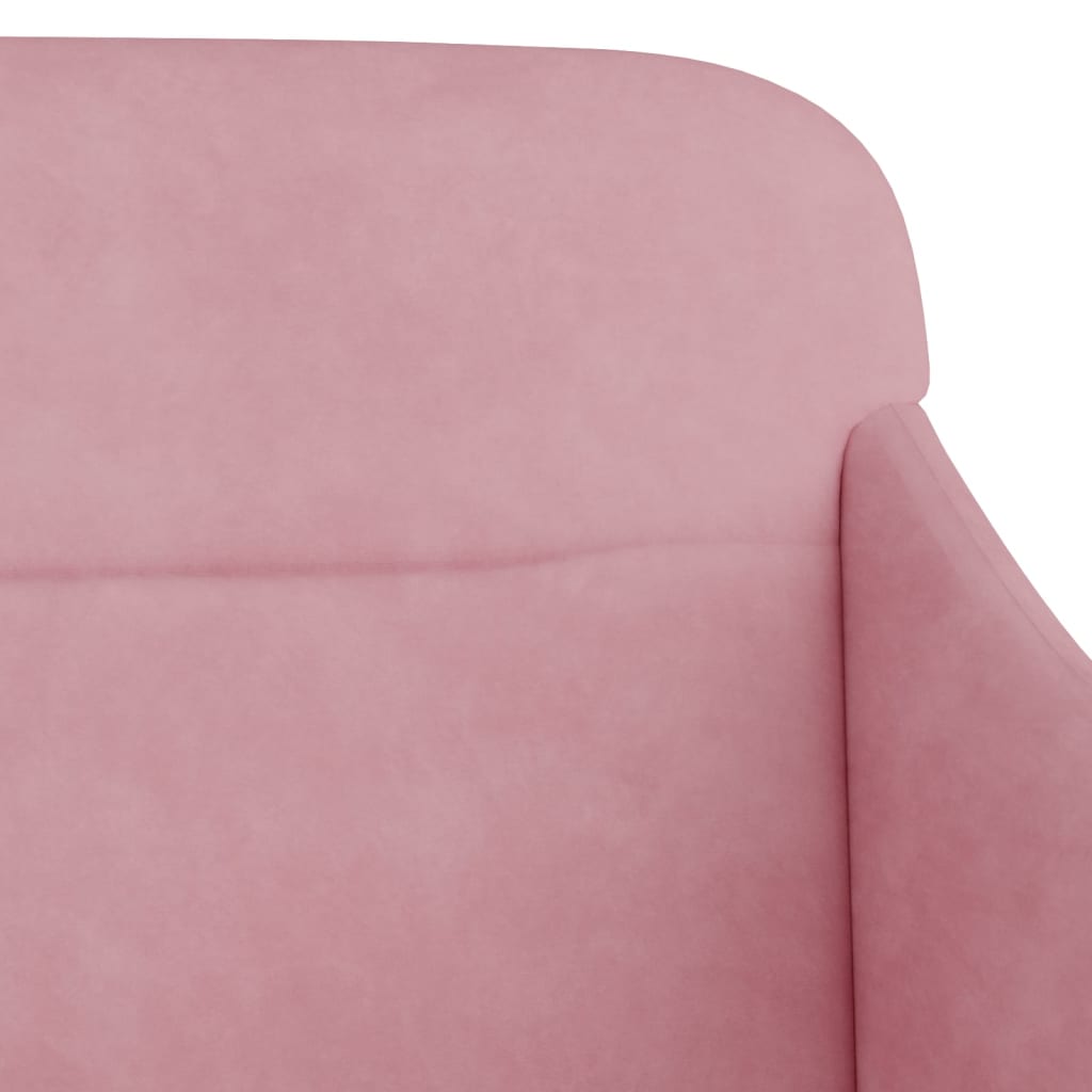 Bankje 110x76x80 cm fluweel roze is nu te koop bij PeponiXL, paradijselijk wonen!