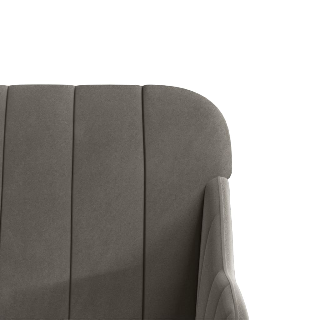 Fauteuil 63x76x80 cm fluweel donkergrijs is nu te koop bij PeponiXL, paradijselijk wonen!