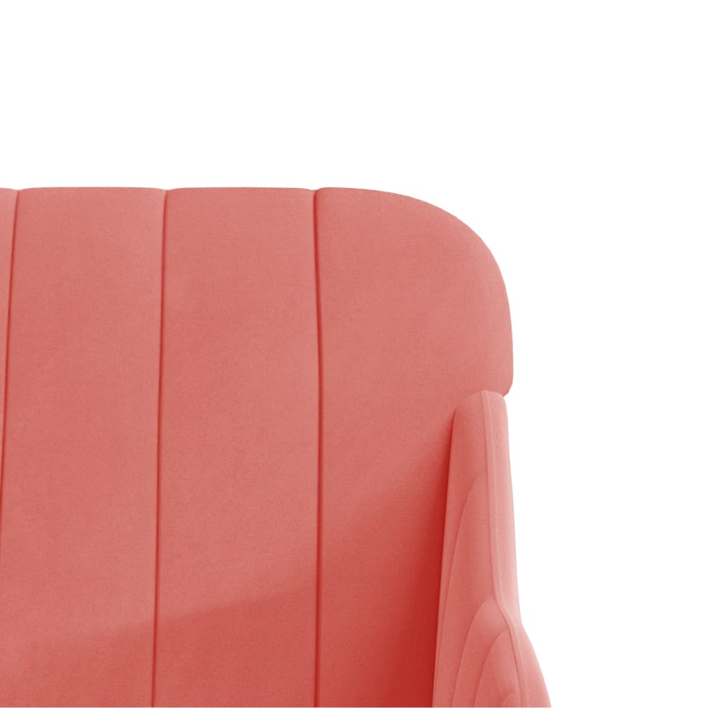 Bankje 110x76x80 cm fluweel roze is nu te koop bij PeponiXL, paradijselijk wonen!