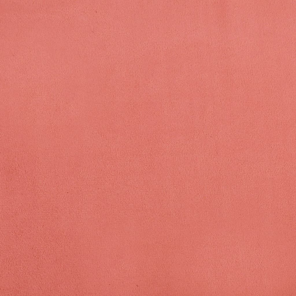 Bankje 110x76x80 cm fluweel roze is nu te koop bij PeponiXL, paradijselijk wonen!