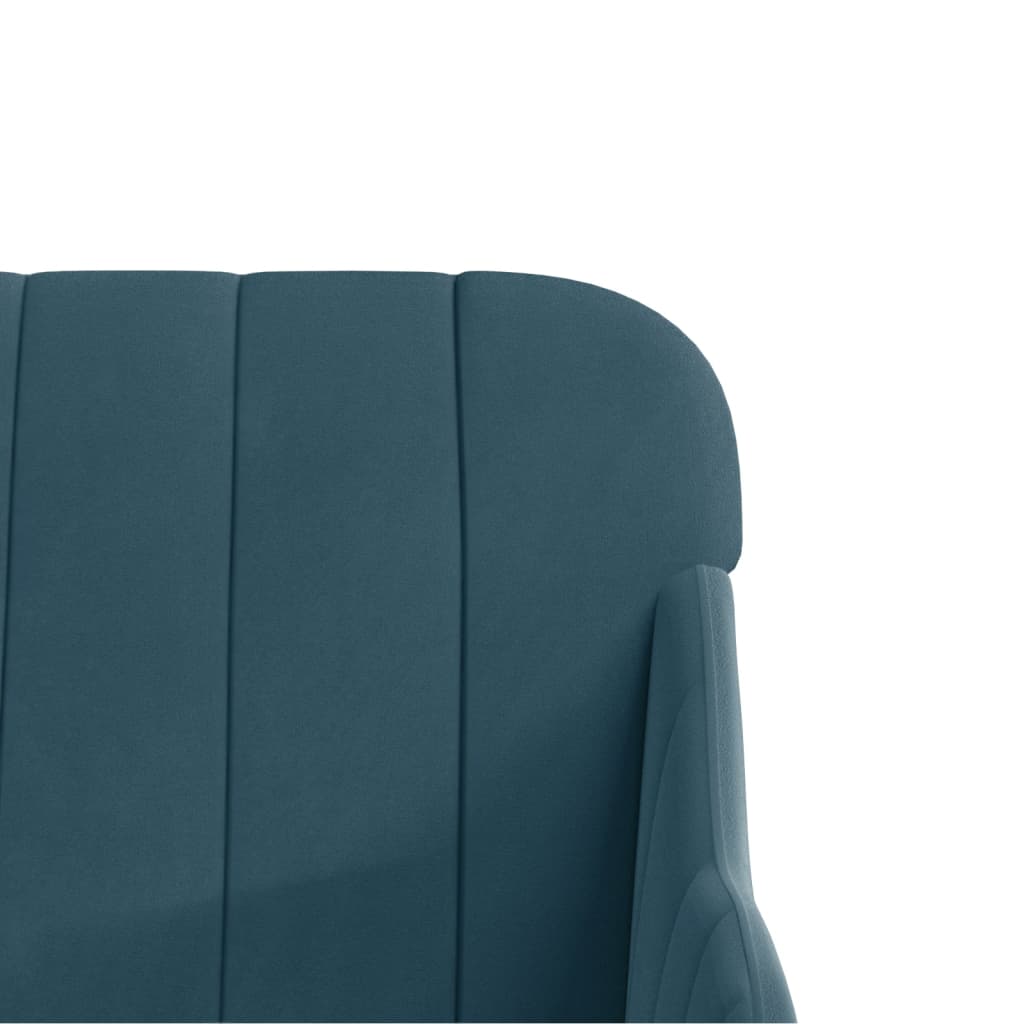 Bankje 110x76x80 cm fluweel blauw is nu te koop bij PeponiXL, paradijselijk wonen!