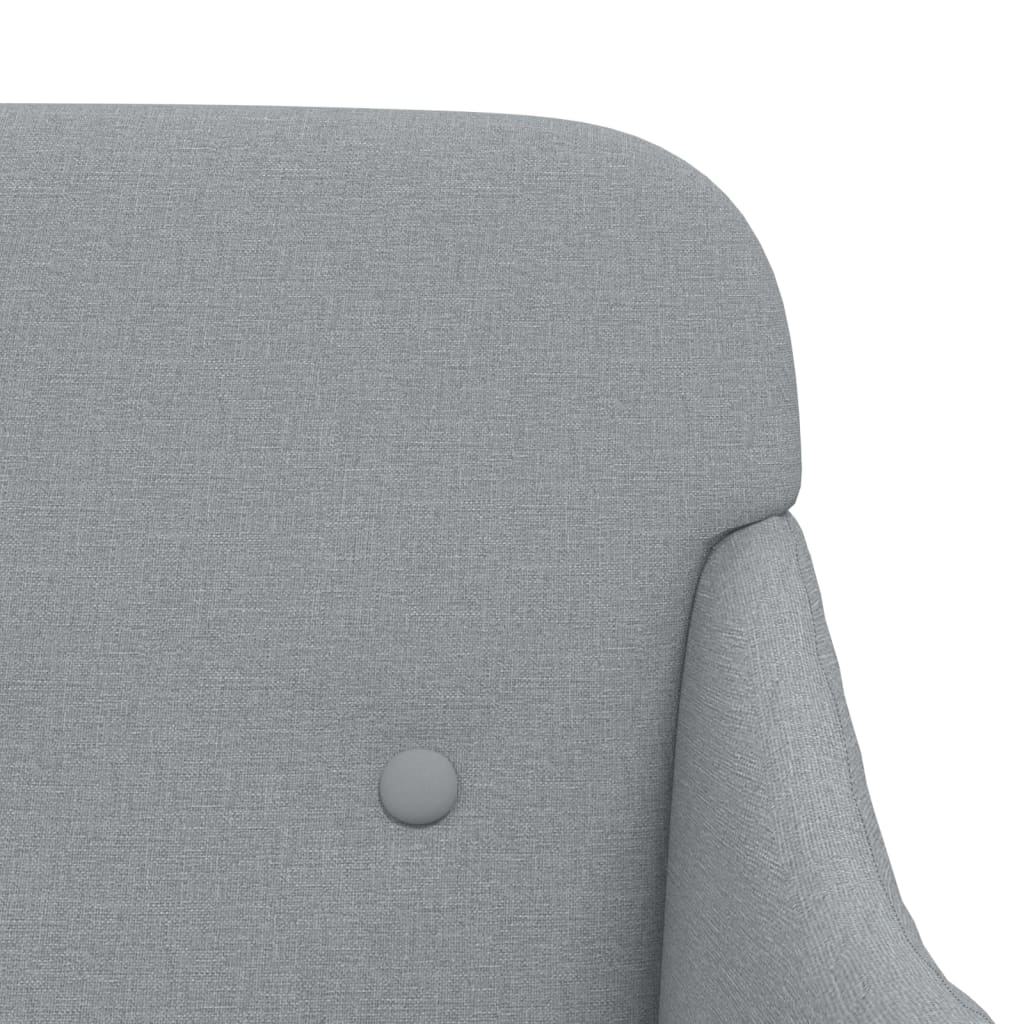 Fauteuil 63x76x80 cm stof lichtgrijs is nu te koop bij PeponiXL, paradijselijk wonen!