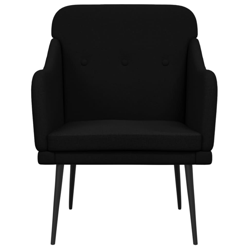 Fauteuil 63x76x80 cm stof zwart is nu te koop bij PeponiXL, paradijselijk wonen!