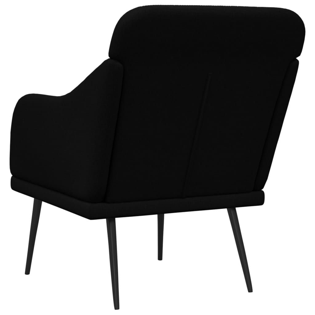 Fauteuil 63x76x80 cm stof zwart is nu te koop bij PeponiXL, paradijselijk wonen!