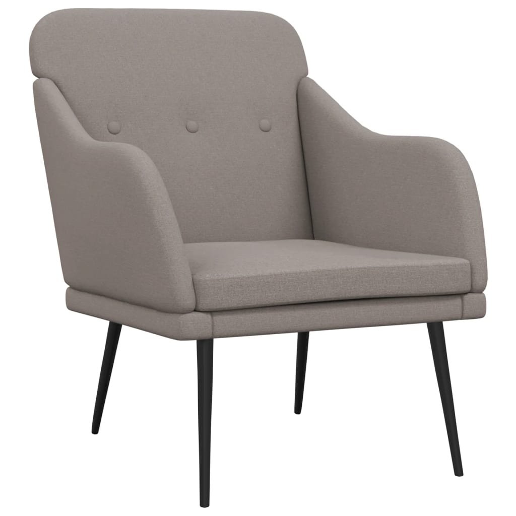 Fauteuil 63x76x80 cm stof taupe is nu te koop bij PeponiXL, paradijselijk wonen!