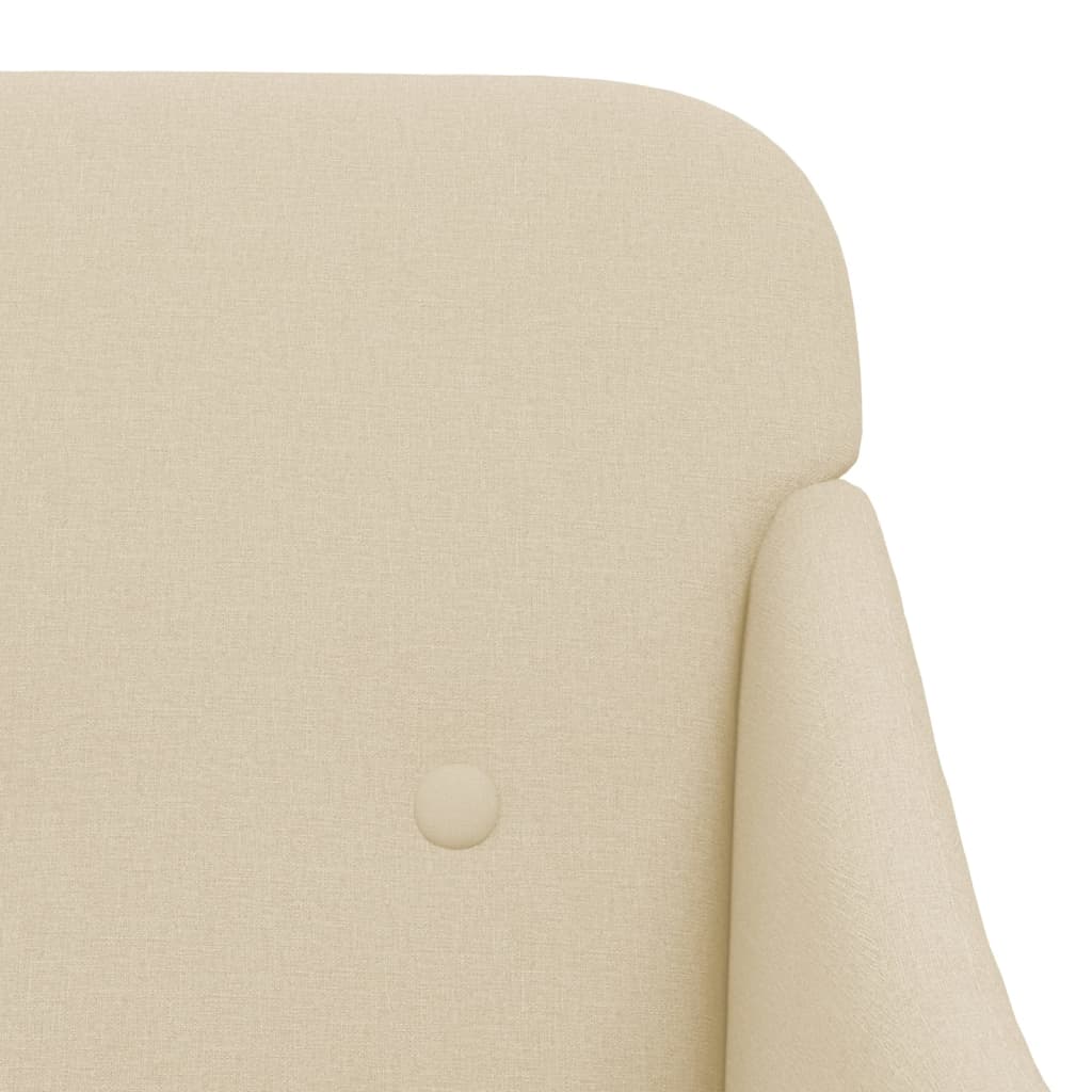 Fauteuil 63x76x80 cm stof crèmekleurig is nu te koop bij PeponiXL, paradijselijk wonen!