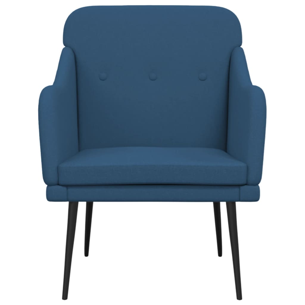 Fauteuil 63x76x80 cm stof blauw is nu te koop bij PeponiXL, paradijselijk wonen!