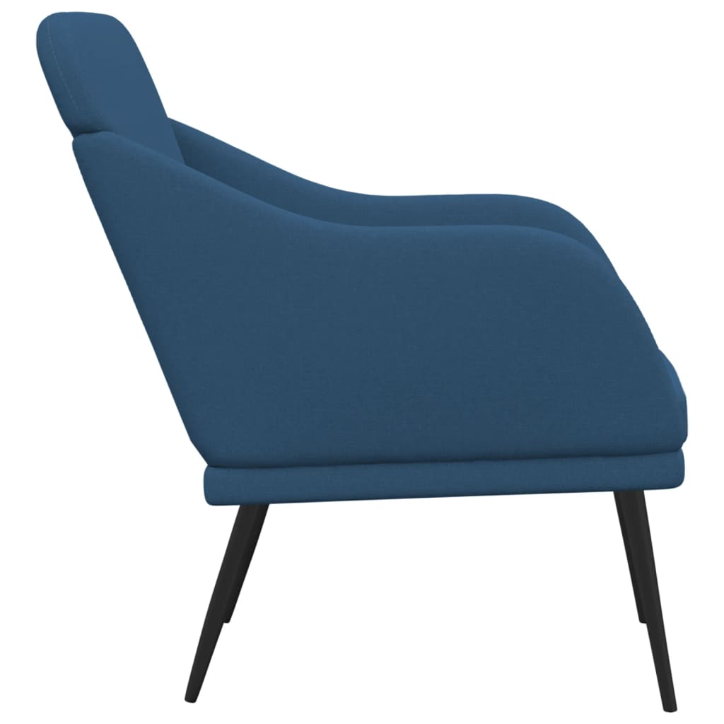 Fauteuil 63x76x80 cm stof blauw is nu te koop bij PeponiXL, paradijselijk wonen!