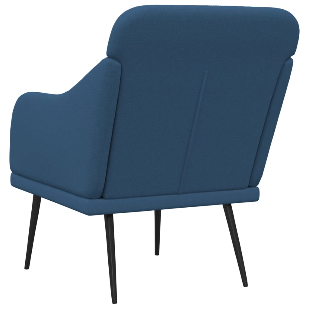 Fauteuil 63x76x80 cm stof blauw is nu te koop bij PeponiXL, paradijselijk wonen!