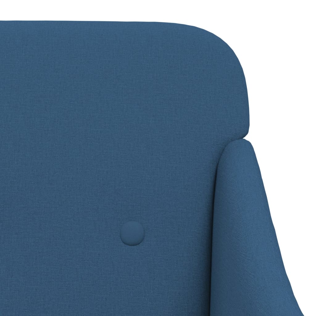 Fauteuil 63x76x80 cm stof blauw is nu te koop bij PeponiXL, paradijselijk wonen!