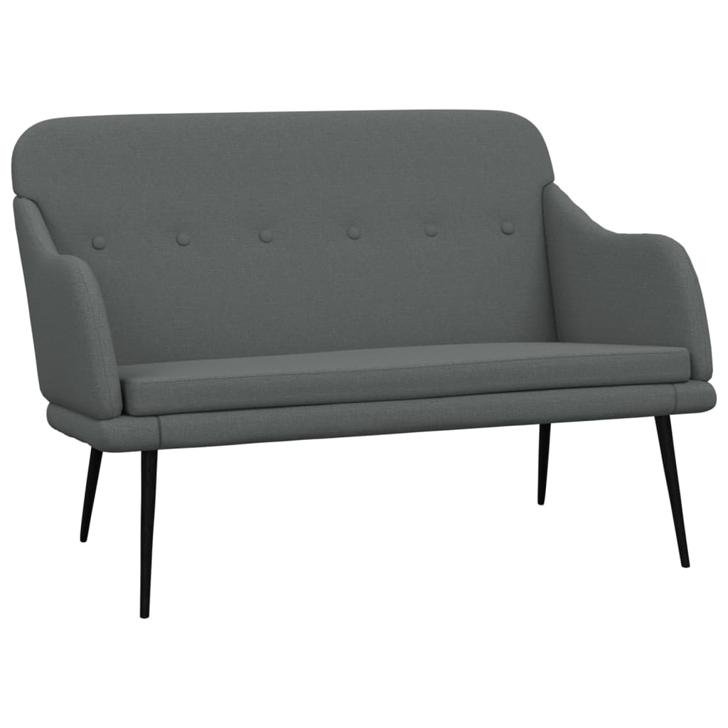 Bankje 110x76x80 cm stof donkergrijs is nu te koop bij PeponiXL, paradijselijk wonen!