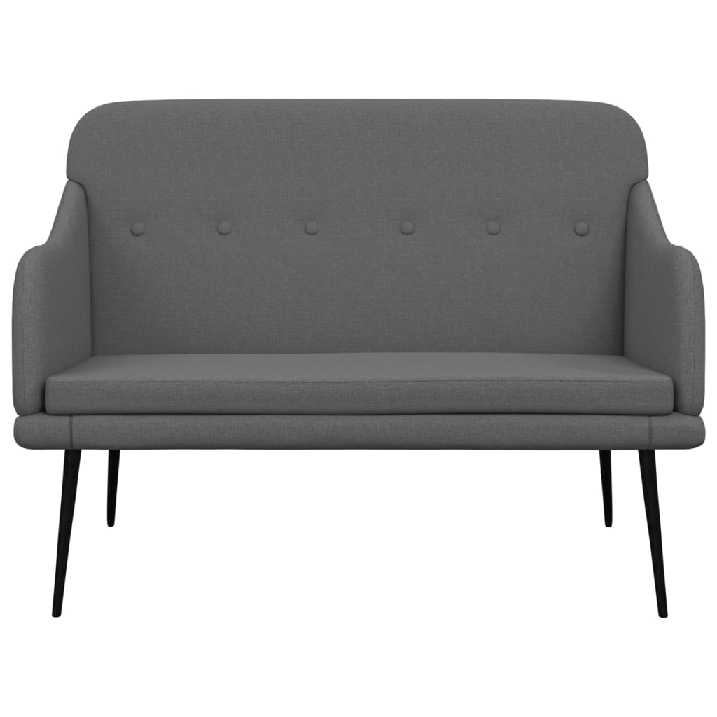 Bankje 110x76x80 cm stof donkergrijs is nu te koop bij PeponiXL, paradijselijk wonen!