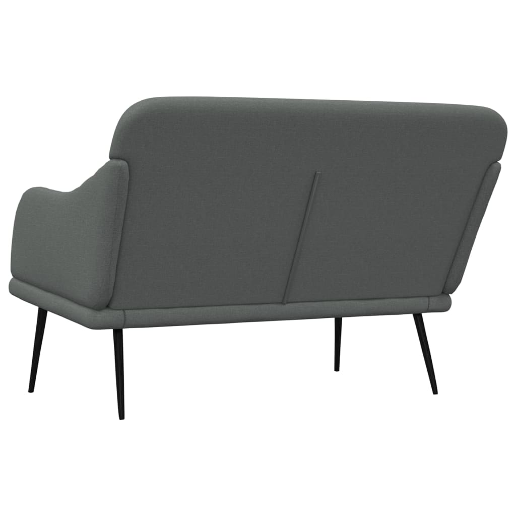 Bankje 110x76x80 cm stof donkergrijs is nu te koop bij PeponiXL, paradijselijk wonen!