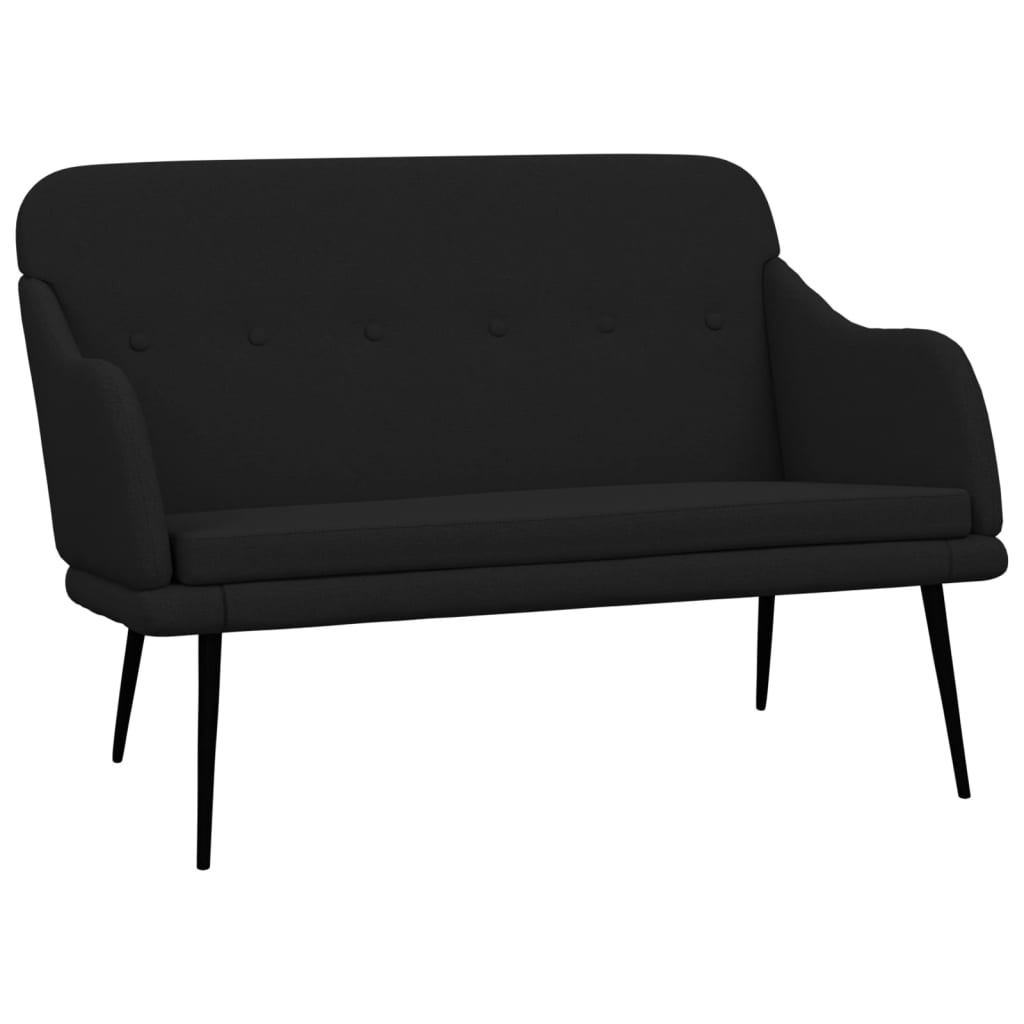 Bankje 110x76x80 cm stof zwart is nu te koop bij PeponiXL, paradijselijk wonen!