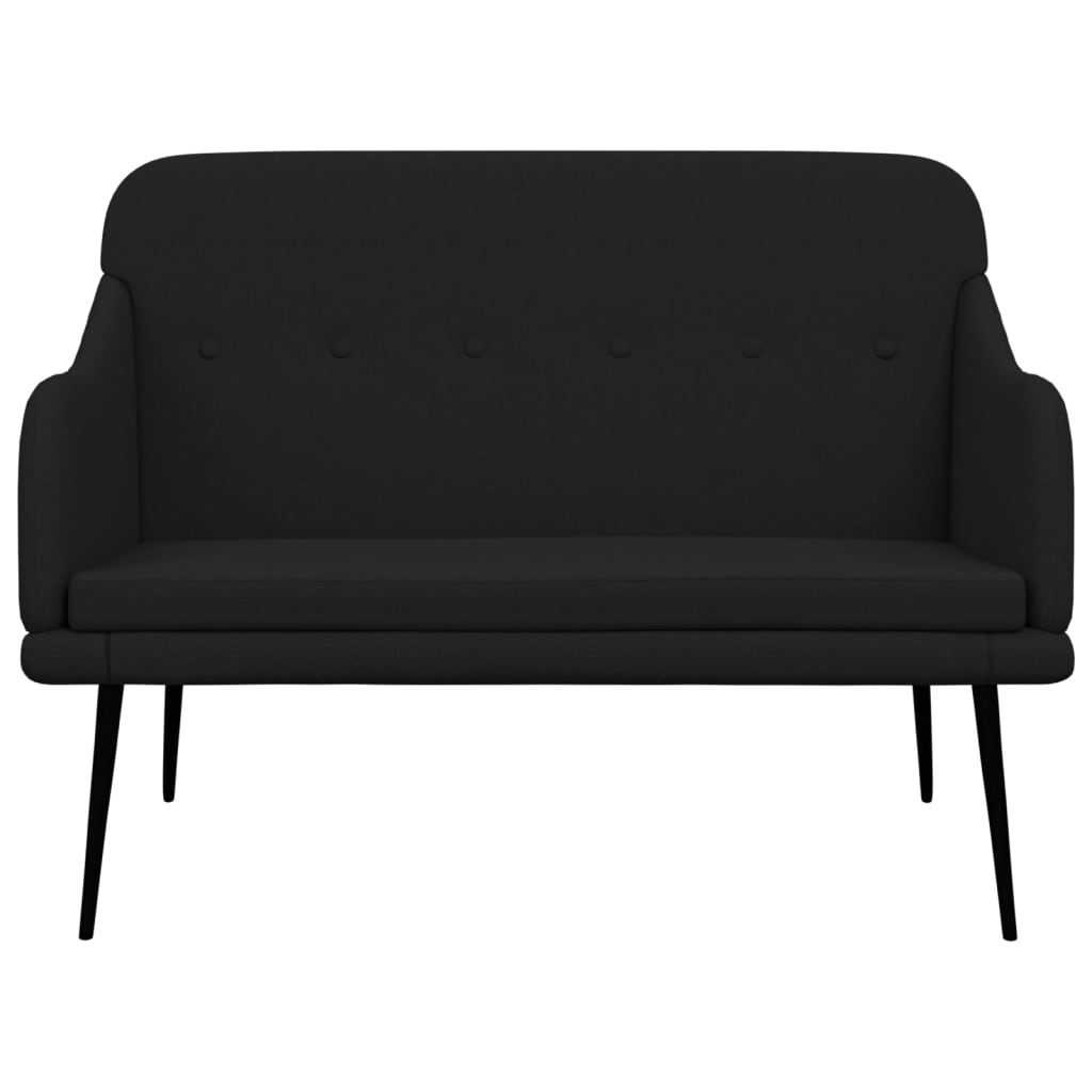 Bankje 110x76x80 cm stof zwart is nu te koop bij PeponiXL, paradijselijk wonen!