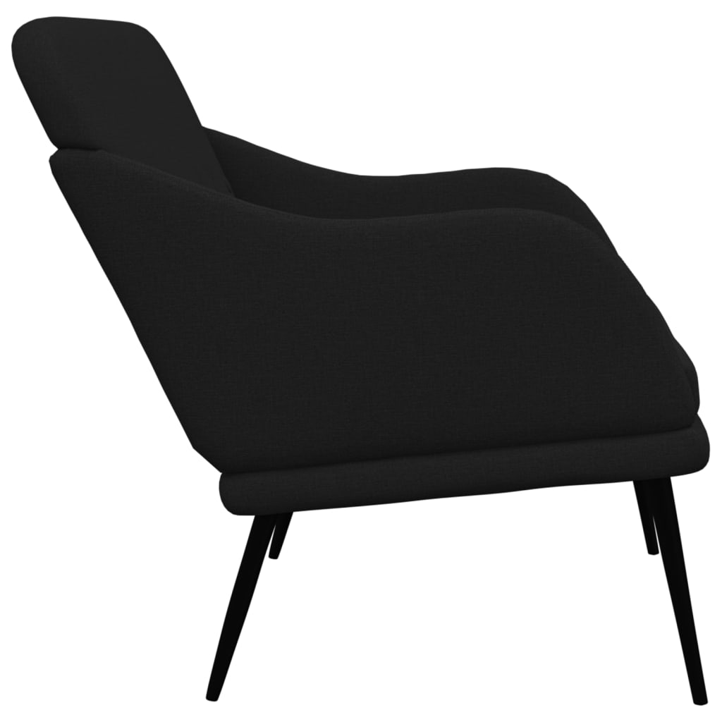 Bankje 110x76x80 cm stof zwart is nu te koop bij PeponiXL, paradijselijk wonen!