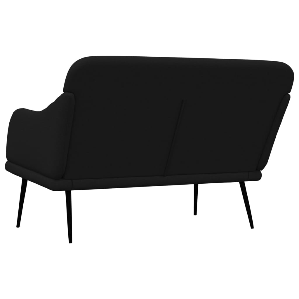 Bankje 110x76x80 cm stof zwart is nu te koop bij PeponiXL, paradijselijk wonen!