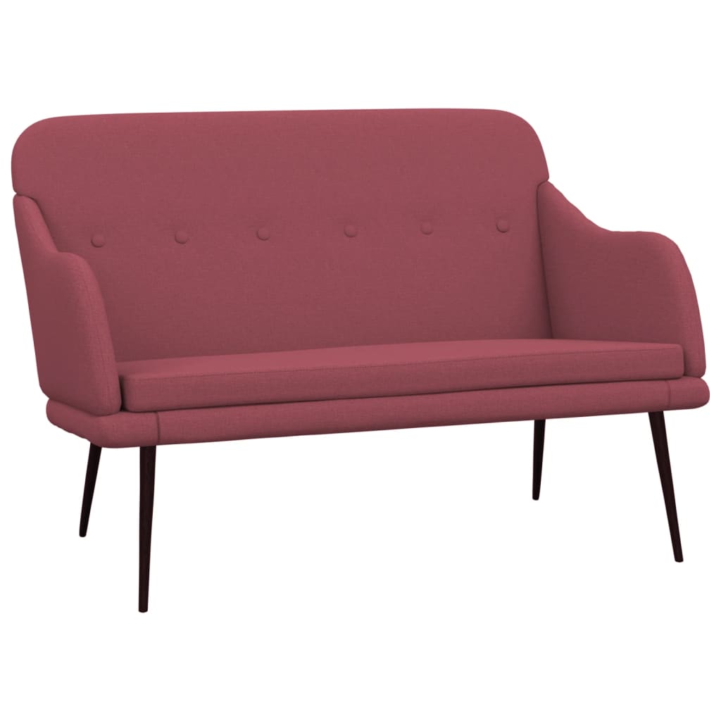 Bankje 110x76x80 cm stof wijnrood is nu te koop bij PeponiXL, paradijselijk wonen!