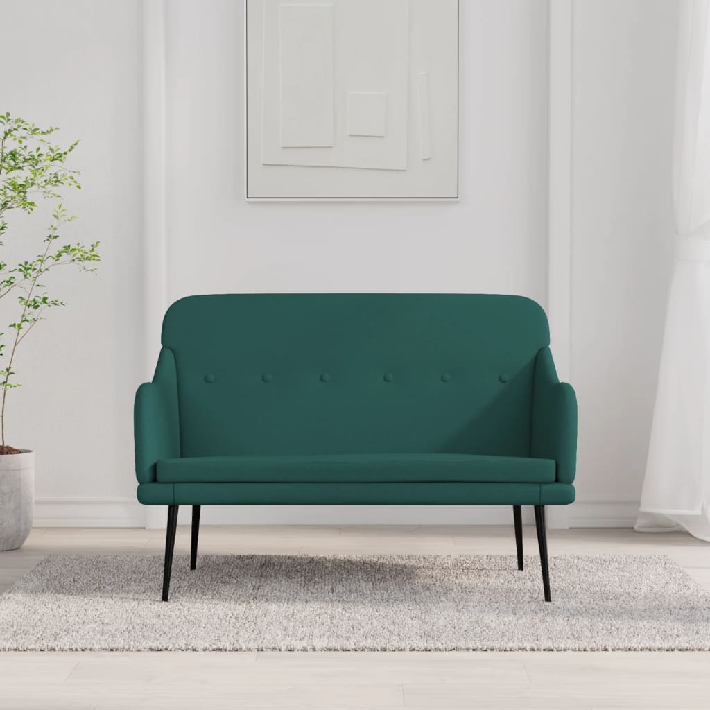 Bankje 110x76x80 cm stof donkergroen is nu te koop bij PeponiXL, paradijselijk wonen!