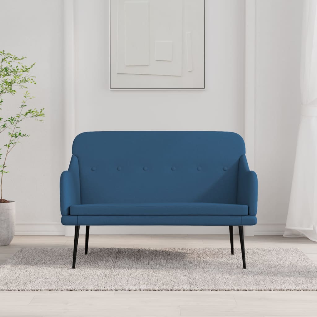 Bankje 110x76x80 cm stof blauw is nu te koop bij PeponiXL, paradijselijk wonen!