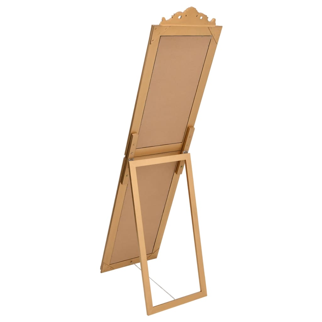 Spiegel vrijstaand 40x160 cm goudkleurig is nu te koop bij PeponiXL, paradijselijk wonen!