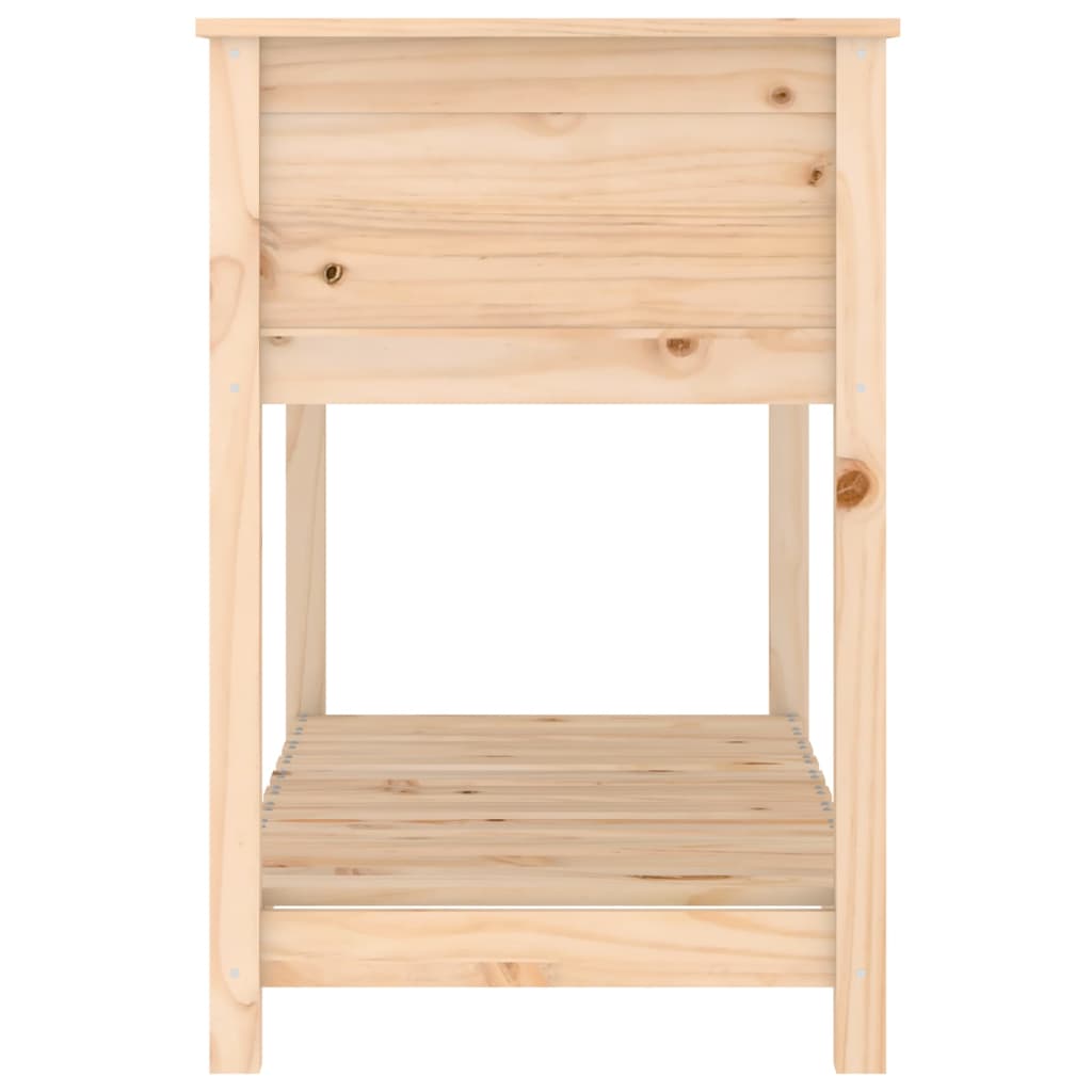 Plantenbak met schap 111,5x54x81 cm massief grenenhout is nu te koop bij PeponiXL, paradijselijk wonen!