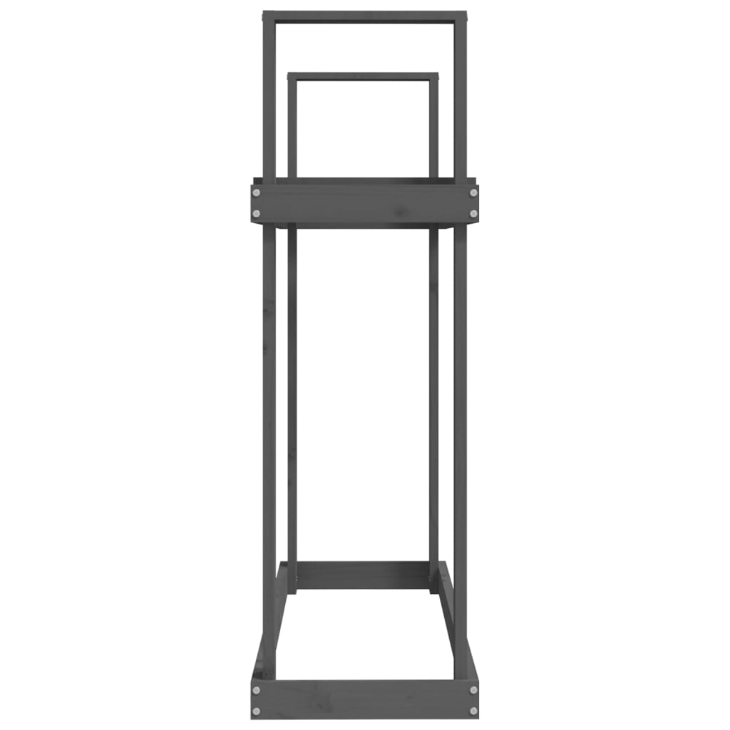 Haardhoutrek 110x35x108,5 cm massief grenenhout grijs is nu te koop bij PeponiXL, paradijselijk wonen!