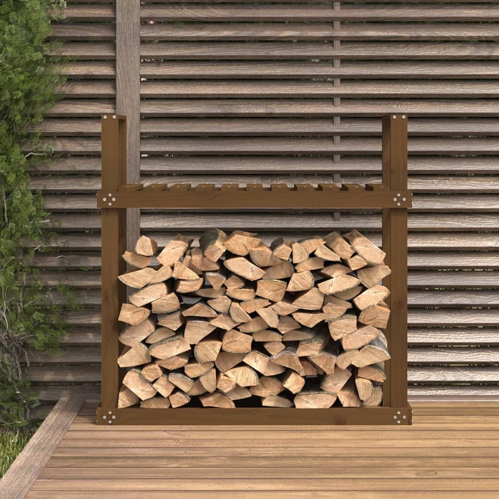 Haardhoutrek 110x35x108,5 cm massief grenenhout honingbruin is nu te koop bij PeponiXL, paradijselijk wonen!