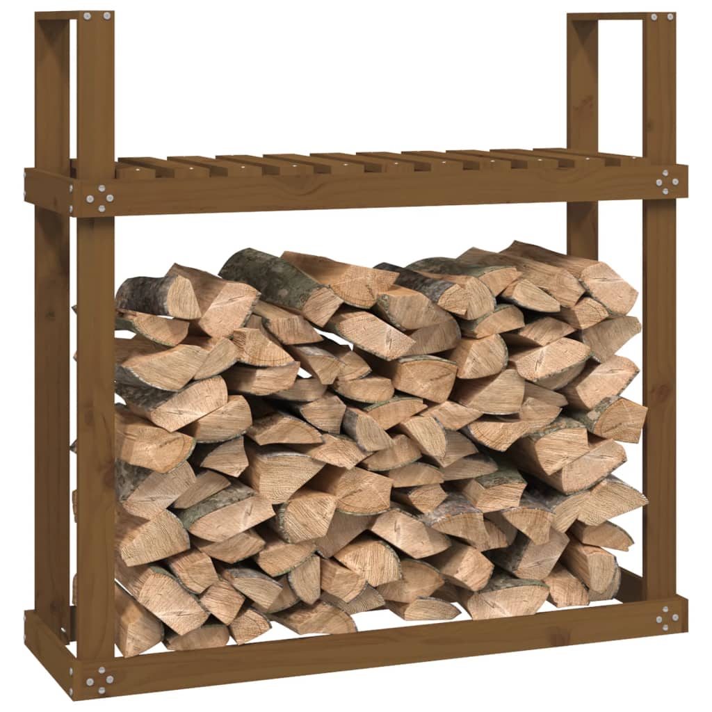 Haardhoutrek 110x35x108,5 cm massief grenenhout honingbruin is nu te koop bij PeponiXL, paradijselijk wonen!