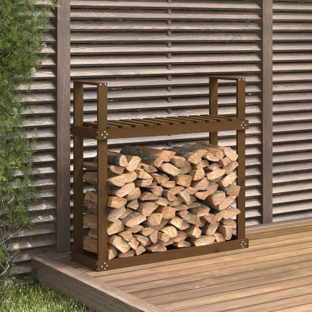 Haardhoutrek 110x35x108,5 cm massief grenenhout honingbruin is nu te koop bij PeponiXL, paradijselijk wonen!