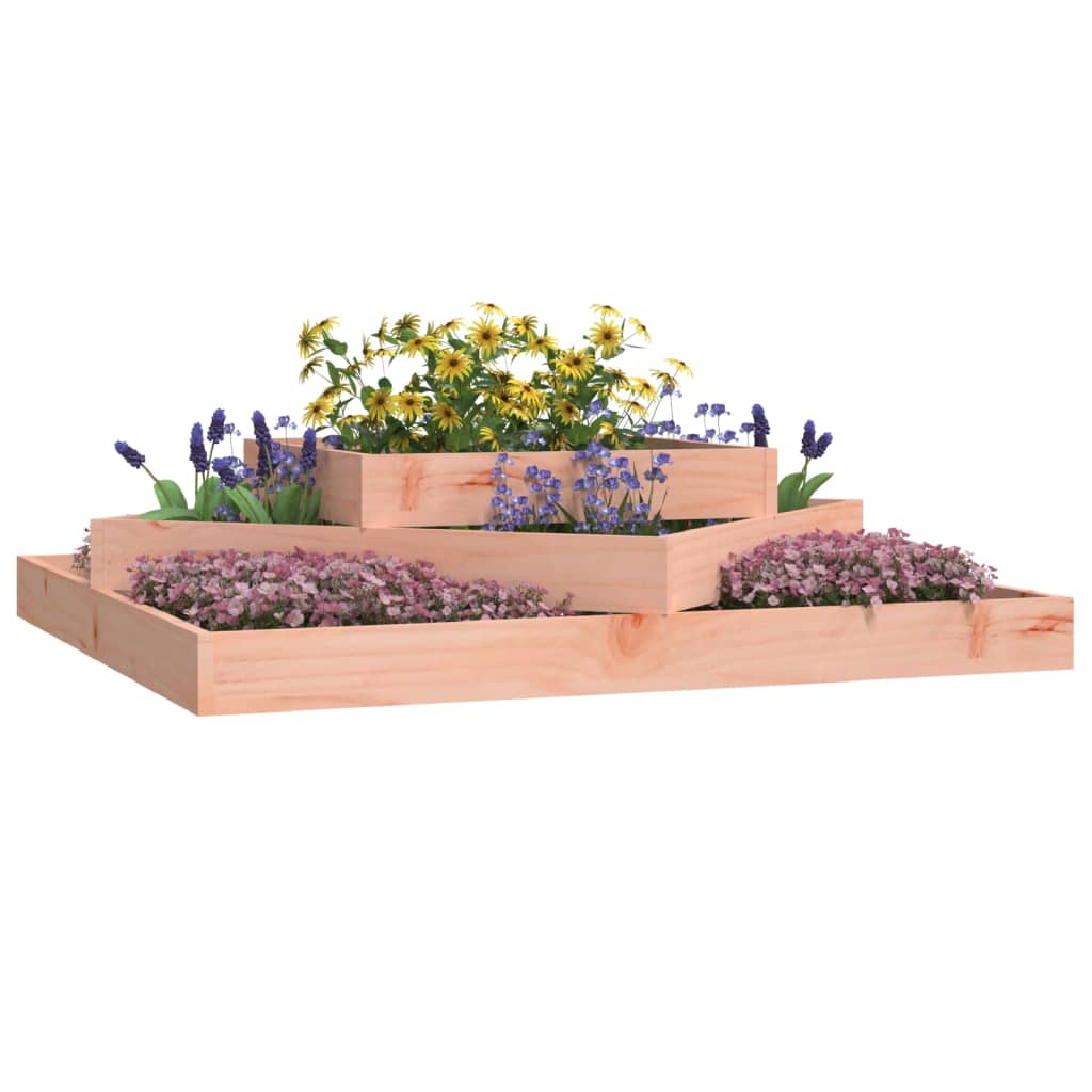 Plantenbak 112x112x27 cm massief douglashout is nu te koop bij PeponiXL, paradijselijk wonen!