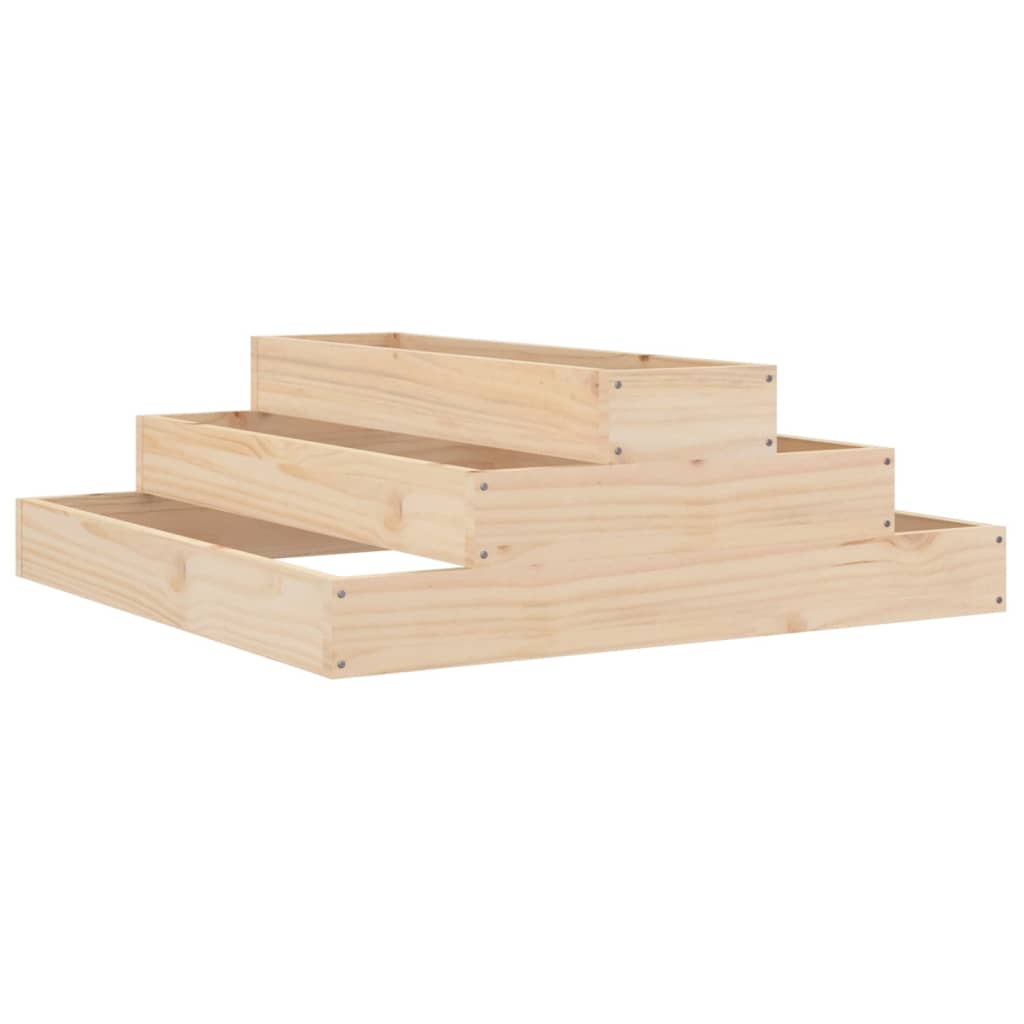 Plantenbak 80x80x27 cm massief grenenhout is nu te koop bij PeponiXL, paradijselijk wonen!