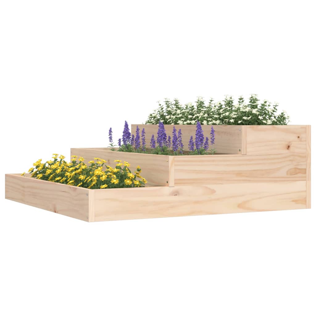 Plantenbak 78x78x27 cm massief grenenhout is nu te koop bij PeponiXL, paradijselijk wonen!
