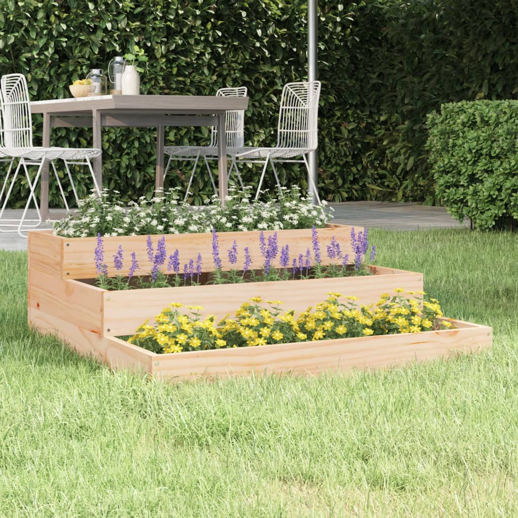 Plantenbak 78x78x27 cm massief grenenhout is nu te koop bij PeponiXL, paradijselijk wonen!