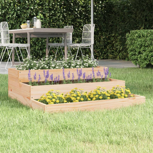 Plantenbak 78x78x27 cm massief grenenhout is nu te koop bij PeponiXL, paradijselijk wonen!